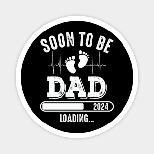 Dad Est 2024 Soon To Be Dad Pregnancy Announcement 1st Time Magnet